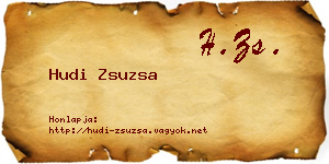 Hudi Zsuzsa névjegykártya